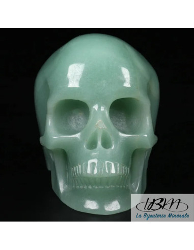 Crâne en Aventurine verte massif de 5 cm de La Bijouterie Minérale