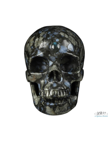 Crâne en Que Sera (vulcanite) massif de 5 cm par La Bijouterie Minérale