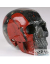 Crâne en pierre de sang africaine massif de 5 cm de La Bijouterie Minérale