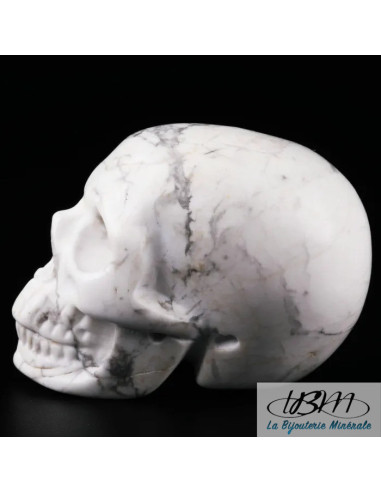 Crâne en Howlite de 5 cm de La Bijouterie Minérale
