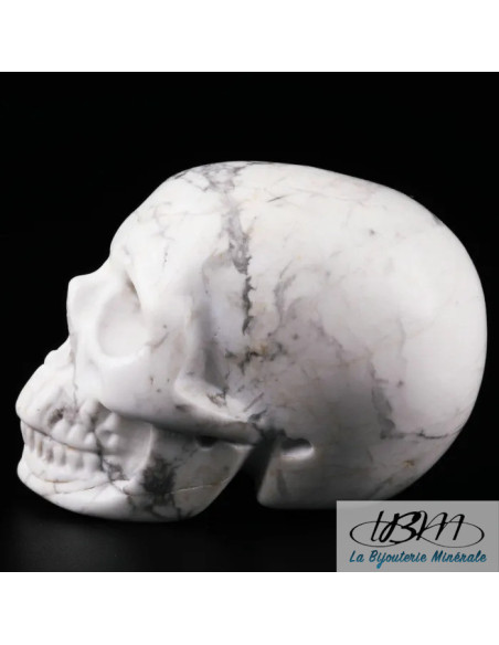 Crâne en Howlite de 5 cm de La Bijouterie Minérale
