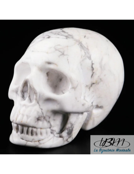 Crâne en Howlite de 5 cm de La Bijouterie Minérale