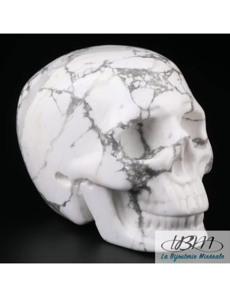 Crâne en Howlite de 5 cm de La Bijouterie Minérale