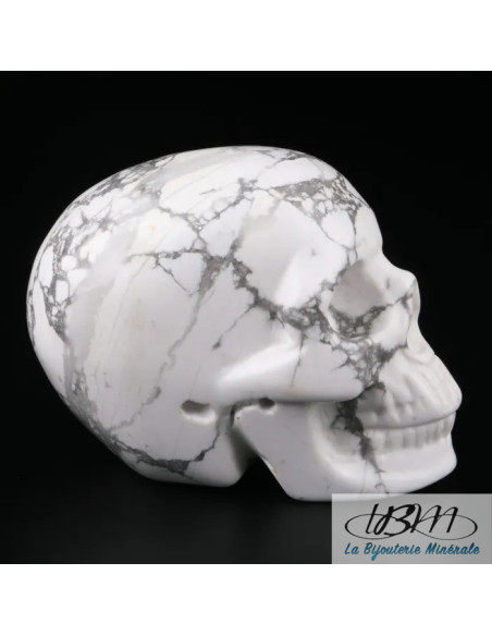 Crâne en Howlite de 5 cm de La Bijouterie Minérale