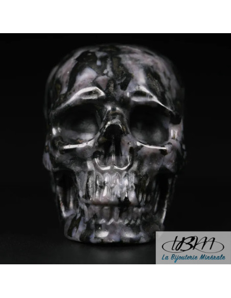 Crâne en Gabbro de 5 cm de La Bijouterie Minérale