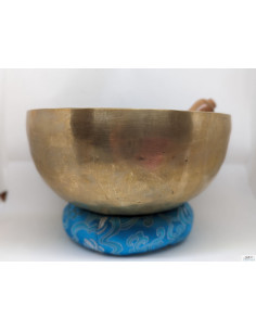 Bol tibétain gravé - Note Ré - 7 métaux