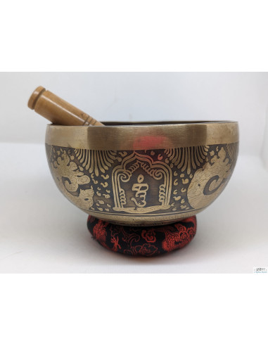 Bol tibétain gravé - Note La - 5 métaux - de La Bijouterie Minérale