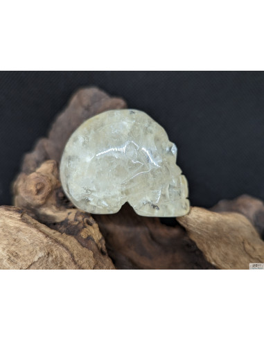 Crâne en Cristal de roche (Quartz Cristal) massif de 5 cm par La Bijouterie Minérale