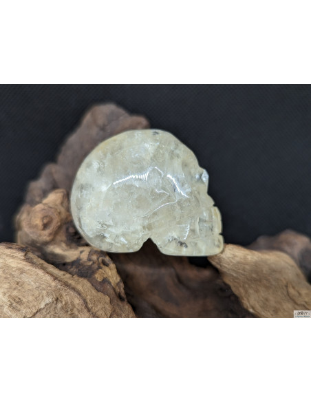 Crâne en Cristal de roche (Quartz Cristal) massif de 5 cm par La Bijouterie Minérale