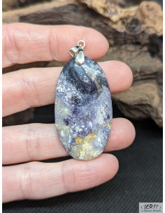 Pendentif de Jaspe Tiffany de 41.5 x 23 mm de La Bijouterie Minérale