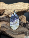 Pendentif de Jaspe Tiffany de 38.4 * 22.8 mm de La Bijouterie Minérale
