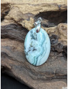 Pendentif de Calcédoine Saturne de 30.9 * 21.1 mm de La Bijouterie Minérale