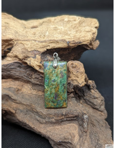 Pendentif de Kyanite-Rubis de 32.8 * 16.3 mm en forme rectangle de La Bijouterie Minérale 2