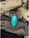 Pendentif cabochon de Malachite naturelle de 32.1 * 15.5 mm de La Bijouterie Minérale