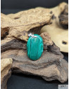 Pendentif cabochon de Malachite naturelle de 34.8 x 22.2 mm de La Bijouterie Minérale