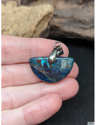 Pendentif en Azurite de 15.6 * 25.9 mm de La Bijouterie Minérale
