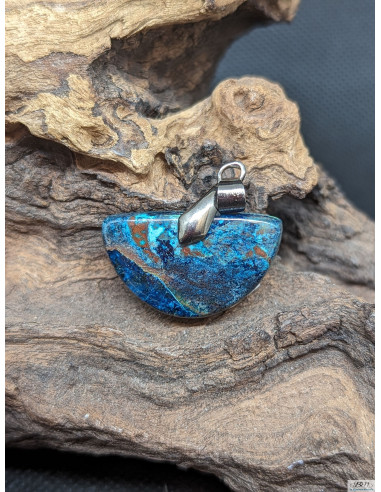 Pendentif en Azurite de 15.6 * 25.9 mm de La Bijouterie Minérale