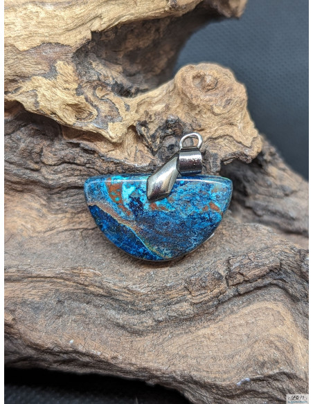 Pendentif en Azurite de 15.6 * 25.9 mm de La Bijouterie Minérale