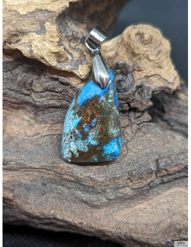 Pendentif en Azurite de 23.9 * 16.5 mm de La Bijouterie Minérale