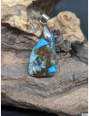 Pendentif en Azurite de 23.9 * 16.5 mm de La Bijouterie Minérale