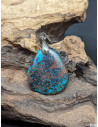 Pendentif en Azurite de 29.6 * 26.1 mm de La Bijouterie Minérale