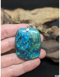 Pendentif en Azurite de 40.4 * 32.4 mm de La Bijouterie Minérale 2