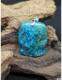 Pendentif en Azurite de 40.4 * 32.4 mm de La Bijouterie Minérale