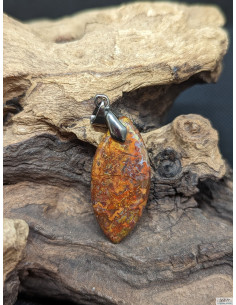 Pendentif Agate Couture de 35.4 * 16.3 mm par La Bijouterie Minérale