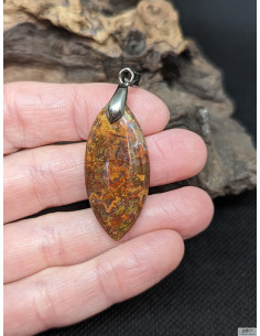 Pendentif Agate Couture de 35.4 * 16.3 mm par La Bijouterie Minérale 2