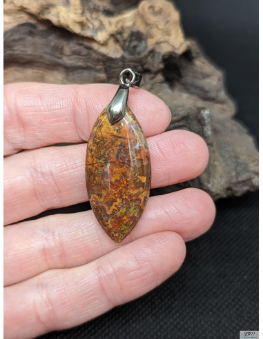 Pendentif Agate Couture de 35.4 * 16.3 mm par La Bijouterie Minérale