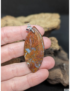 Pendentif d'Agate Couture de 46.4 * 21.1 mm par La Bijouterie Minérale 2