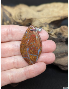 Pendentif d'Agate Couture de 41.9 * 23.2 mm par La Bijouterie Minérale 2