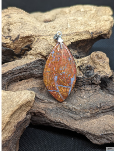 Pendentif d'Agate Couture de 41.9 * 23.2 mm par La Bijouterie Minérale