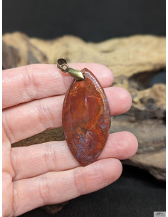 Pendentif d'Agate Couture de 46.1 * 23 mm par La Bijouterie Minérale 2