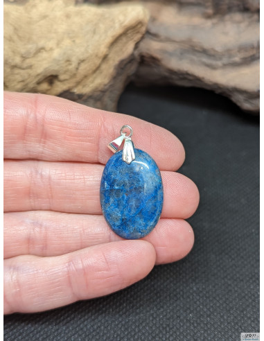 Pendentif cabochon en Shattuckite de 23.9 * 17 mm de La Bijouterie Minérale