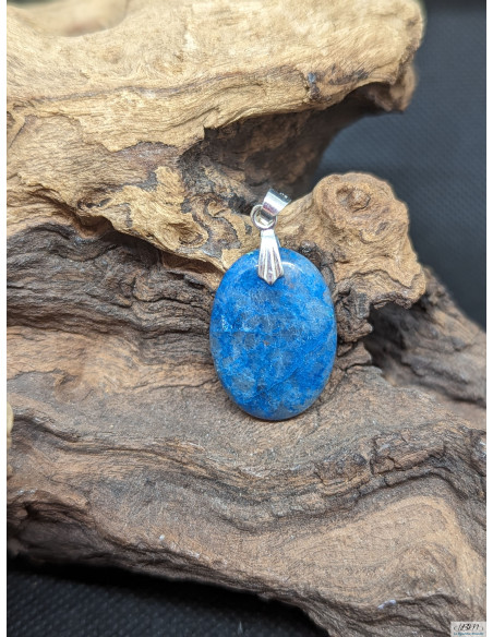 Pendentif cabochon en Shattuckite de 23.9 * 17 mm de La Bijouterie Minérale