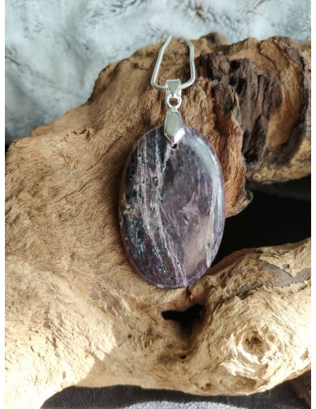 pendentif en charoite • Sister's Gemmes